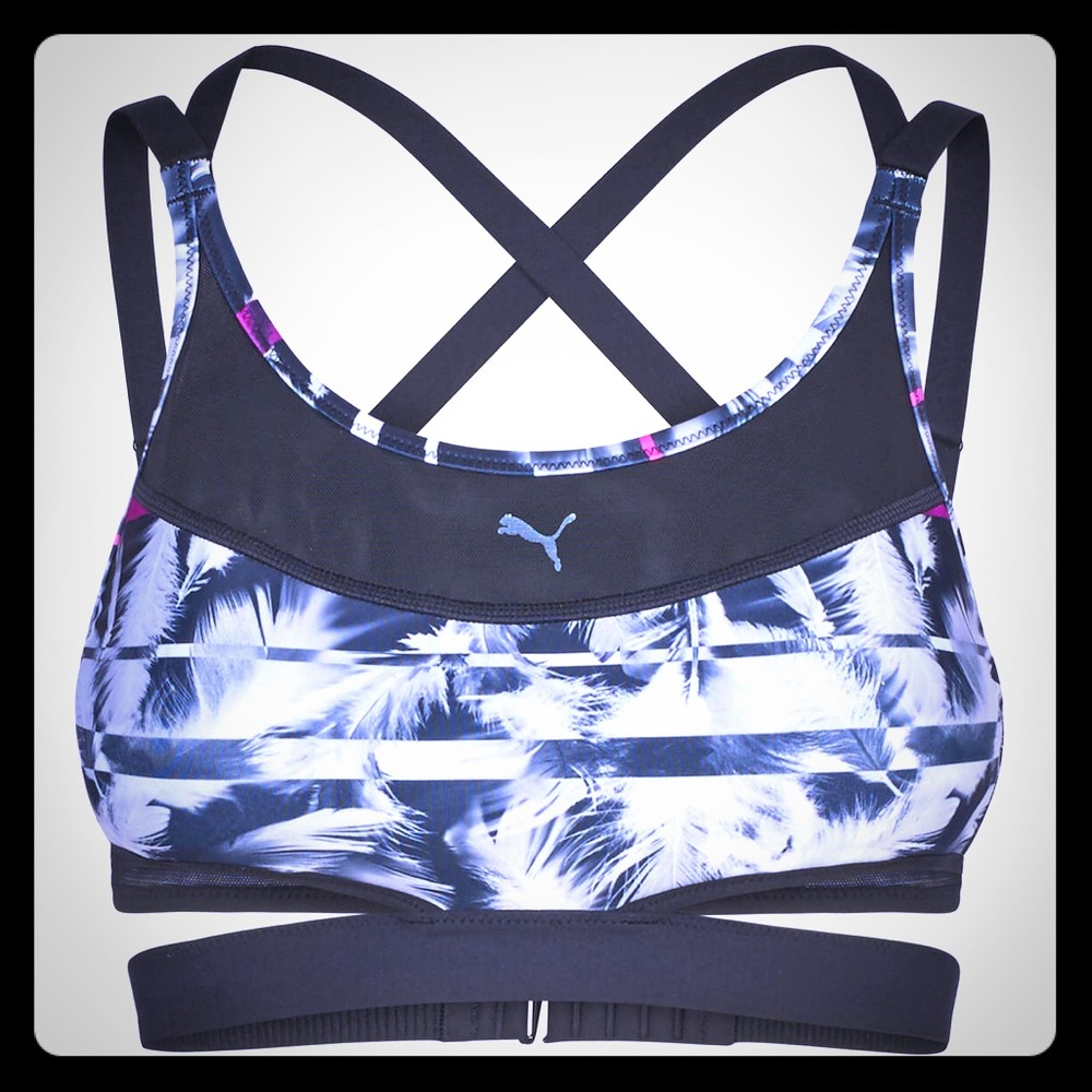 PUMA PWRSHAPE blk & wht Future Graphic sports bra